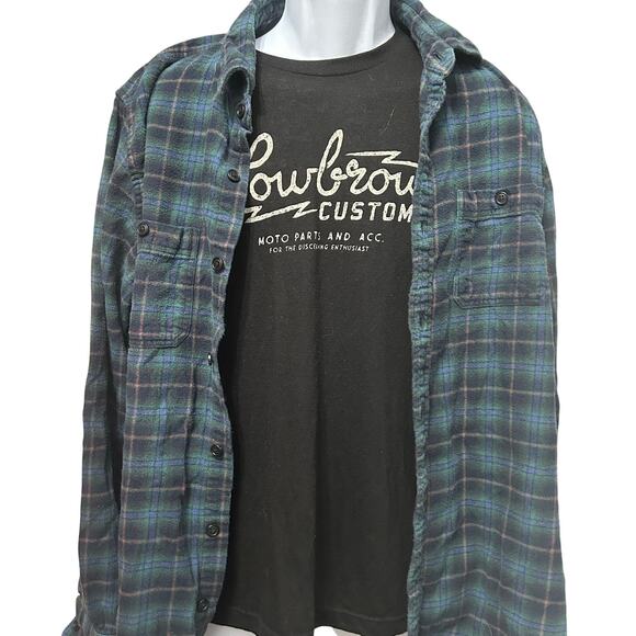 Lowbrow Customs T-Shirt Black Biker Moto Motorcycle Men’s Small - Picture 2 of 2